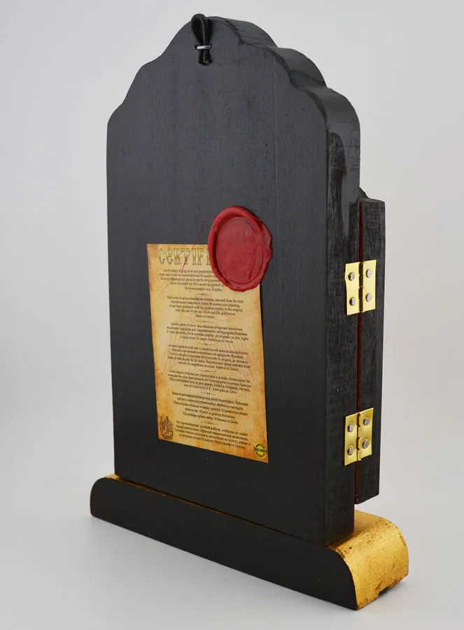 Triptych Icon Our Lady of Korsun - Gold Leaf - 26 cm (pic 4)