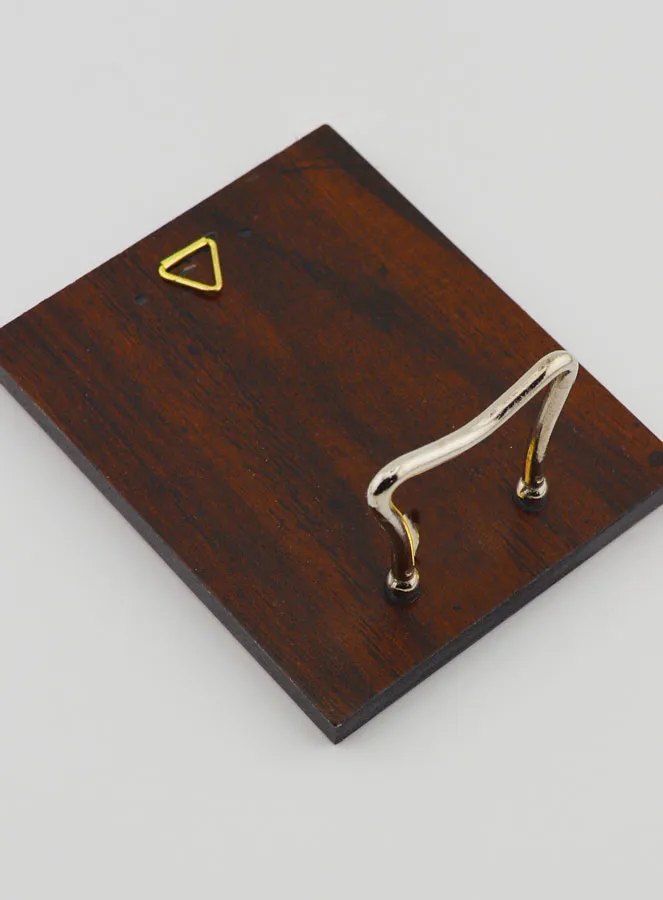 Handmade Byzantine Serigraph Icon St. Rita of Cascia - 8 cm (pic 4)