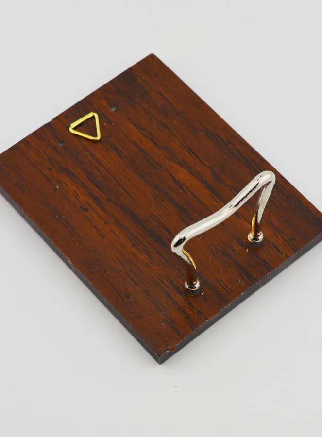 Handmade Byzantine Icon Sacred Heart of Jesus - 8 cm (pic 4)