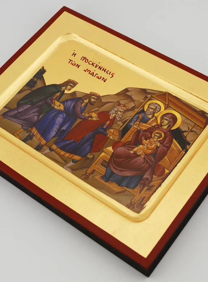 Byzantine Icon The Three Wise Men - 17 cm (pic 3)