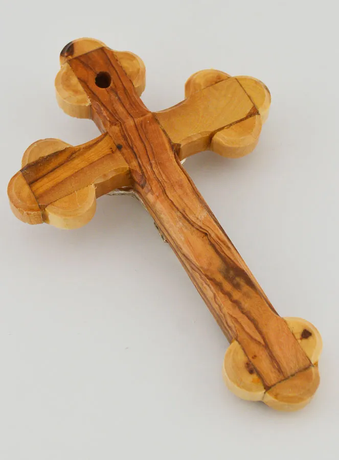 Orthodox Olive Wood Crucifix - 13 cm (pic 4)