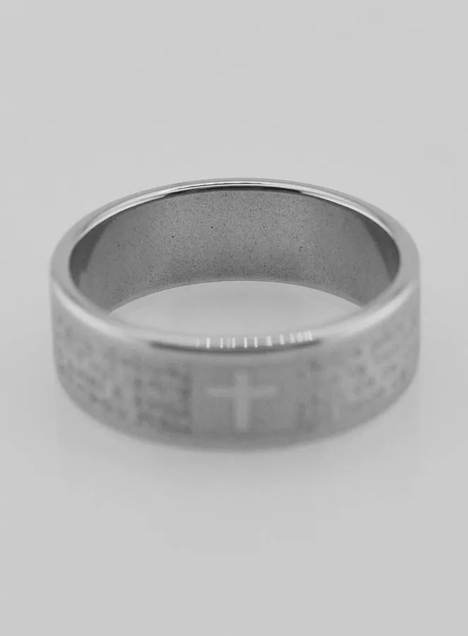 Our Father's Prayer Religious Ring - Size 63 (pic 4)