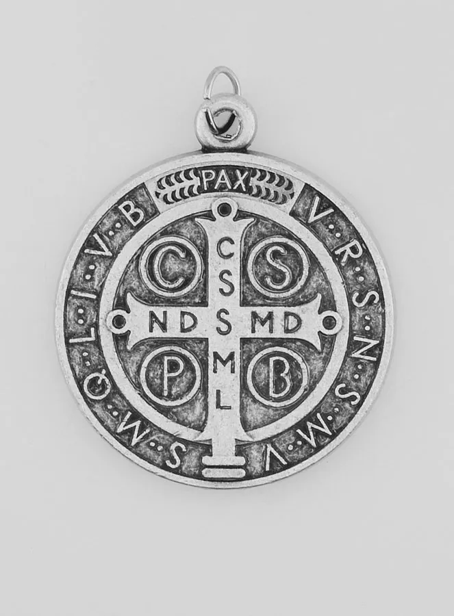 Saint Benedict Metal Medal - 3,6 cm (pic 4)