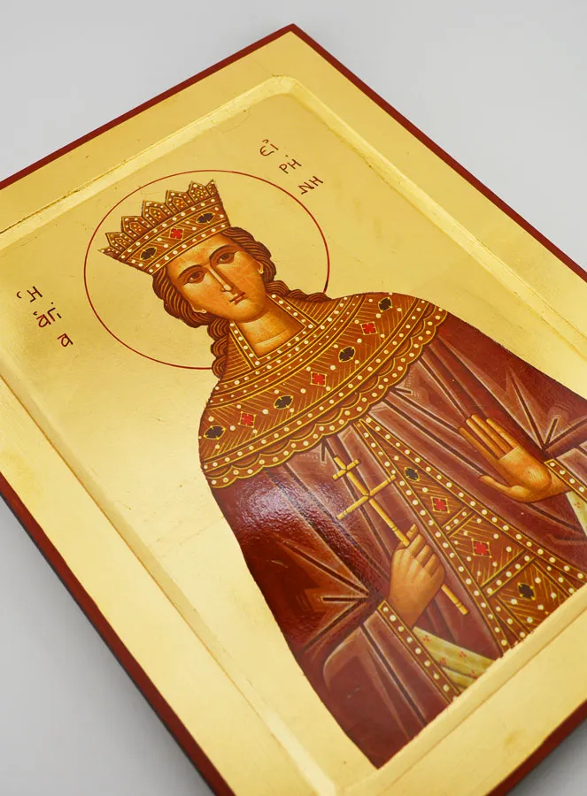 Byzantine Icon Saint Irene of Thessaloniki - 30 cm (pic 3)