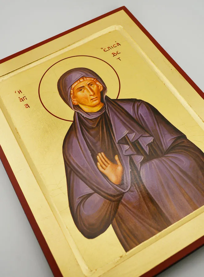 Byzantine Icon Saint Elizabeth - 30 cm (pic 3)
