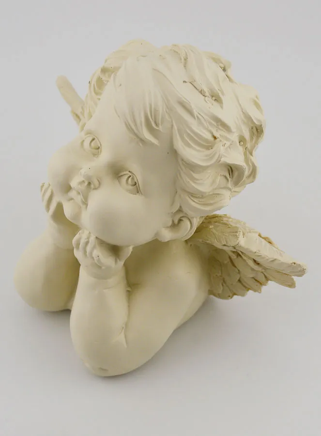 Blowing Guardian Angel Statue - 13 cm (pic 3)