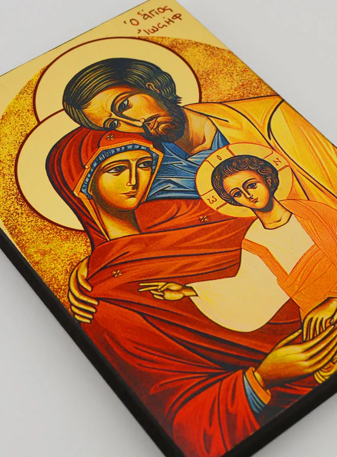 Byzantine Icon Holy Family - 20 cm (pic 3)
