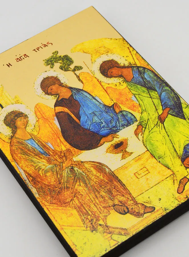 Byzantine Icon Holy Trinity of Rublev - 20 cm (pic 3)