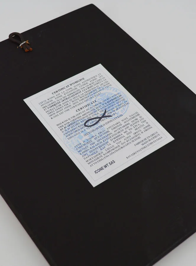 Byzantine Icon Holy Family of Nazareth - 22 cm (pic 4)