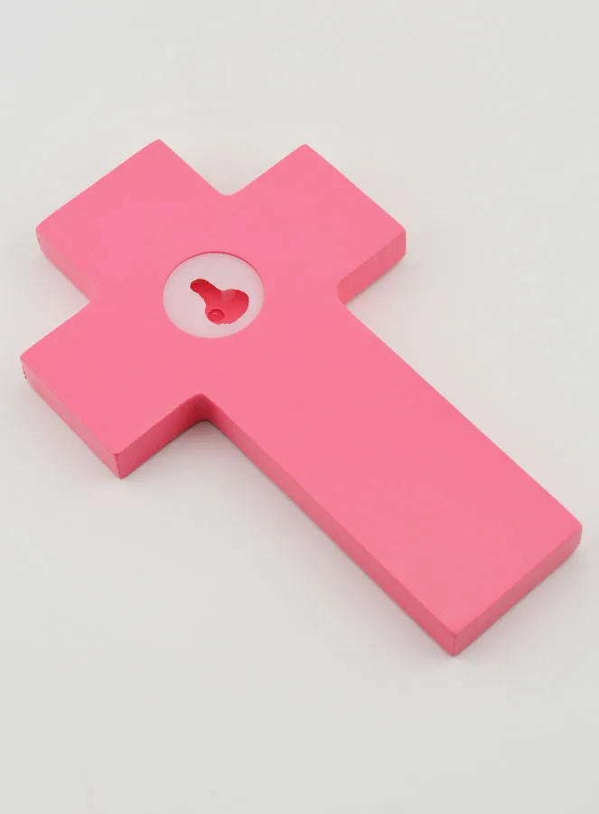 Children of the World Pink Wood Cross (pic 4)