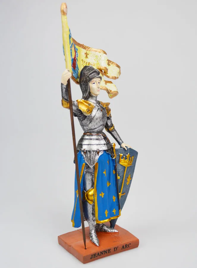 Saint Joan of Arc Polychromed Statue - 20 cm (pic 3)