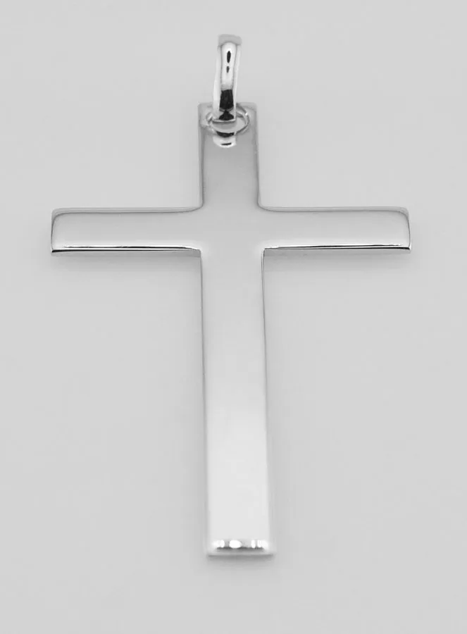 925 Silver Large Cross Pendant - 5 cm (pic 2)