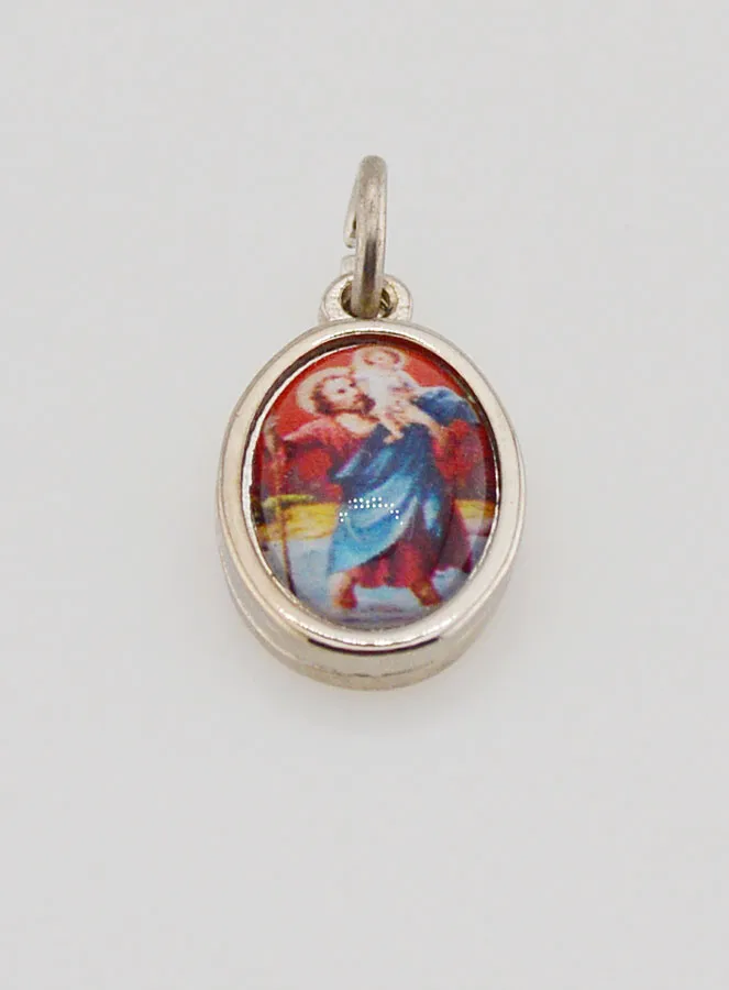 Saint Christopher Silver Medal - 1,4 cm (pic 2)