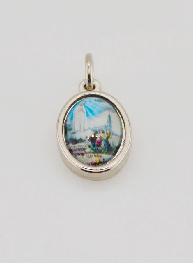 Our Lady of Fatima Silvery Medal - 1,4 cm (pic 2)