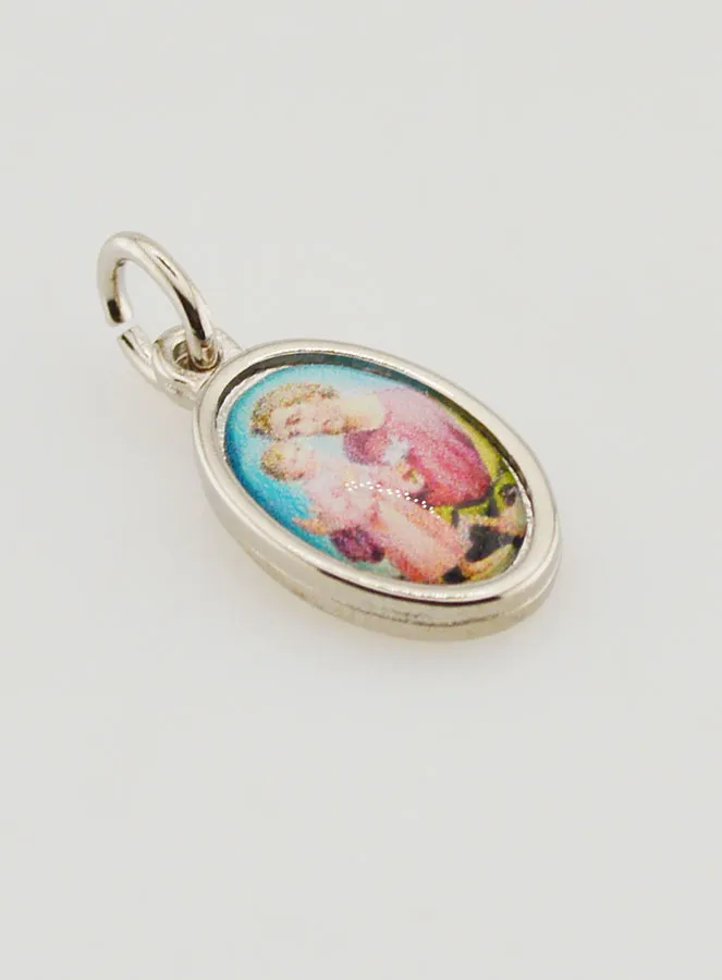 Saint Joseph Silvery Medal - 1,4 cm (pic 3)