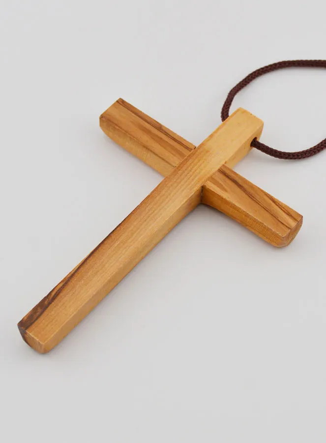 First Communion Olive Wood Cross - 10 cm (pic 4)
