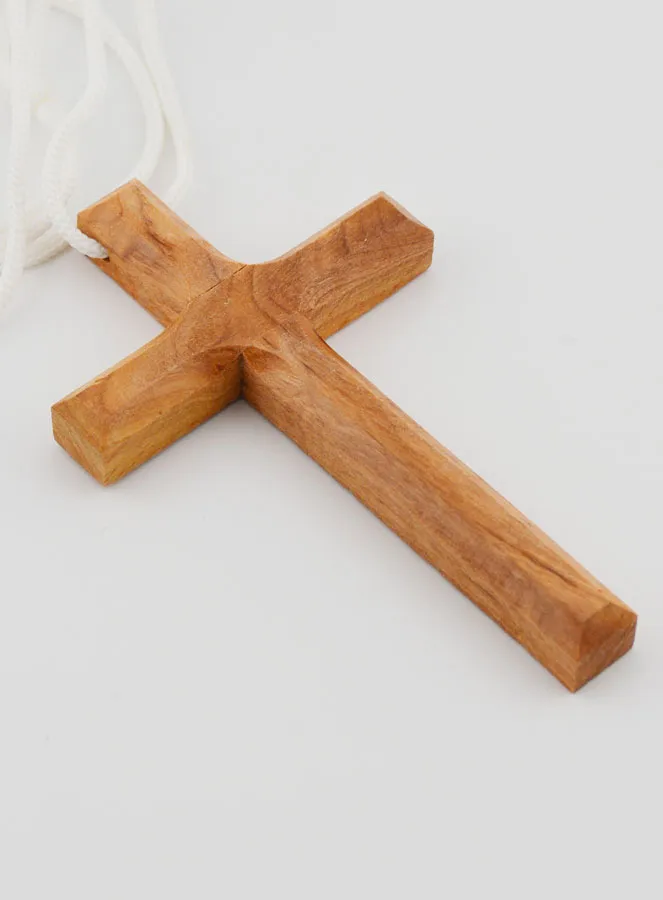 Communion Olive Wood Cross with Cord 9 cm (pic 3)