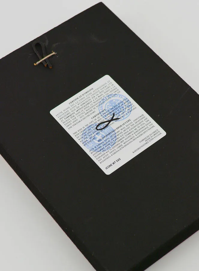 Byzantine Icon Red St. Michael the Archangel - 12 cm (pic 4)