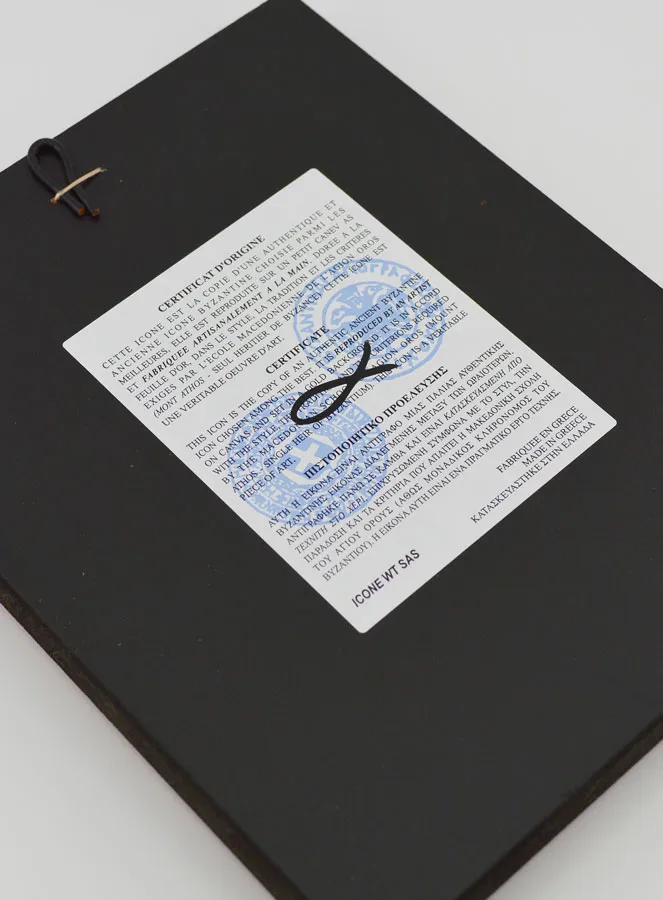 Byzantine Icon Our Lady of the Seven Sorrows - 17 cm (pic 4)