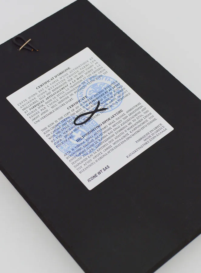 Byzantine Icon Red St. Michael the Archangel - 20 cm (pic 4)