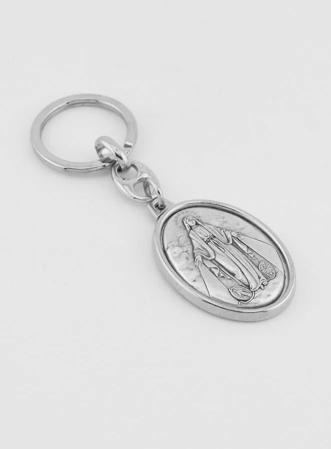 Miraculous Madonna Key Chain - Miraculous Medal - 4 cm (pic 3)