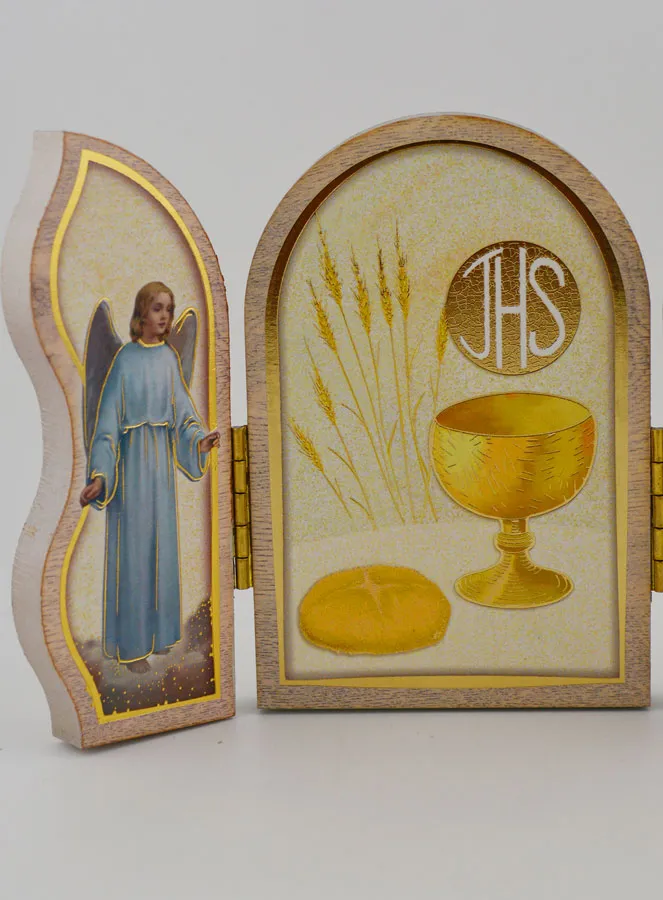 Triptych Icon First Communion Memory - 13 cm (pic 4)