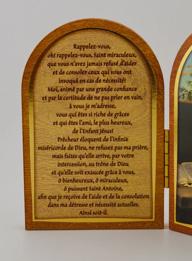 Diptych Icon Saint Anthony of Padua + Prayer (pic 4)