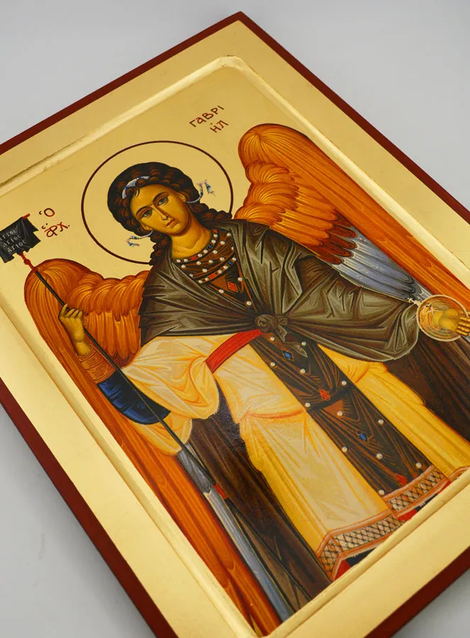 Byzantine Icon Saint Gabriel Archangel - 30 cm (pic 3)