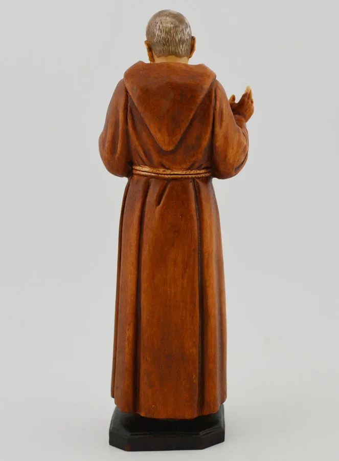 Holy Father Pio Handpainted Polychromed Statue - 15 cm (pic 3)