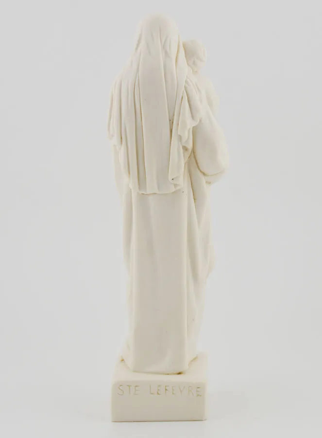 Holy Virgin Mary with Baby Jesus Statue - Ivory Look - 16 cm (pic 4)