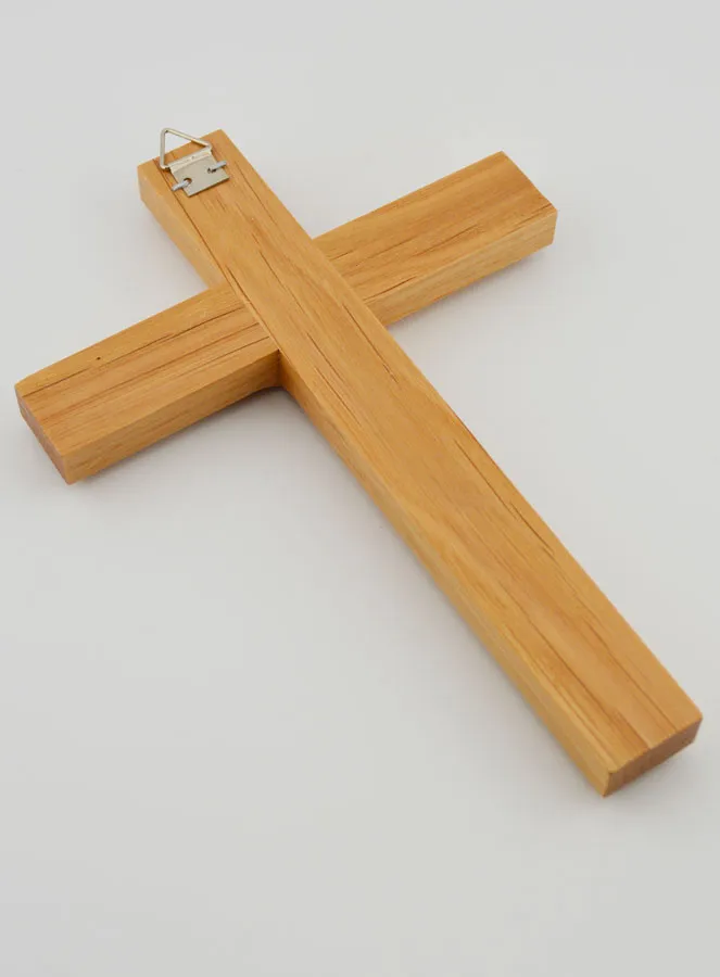 Handcrafted & Sculpted Wood Cross - 17 cm (pic 4)