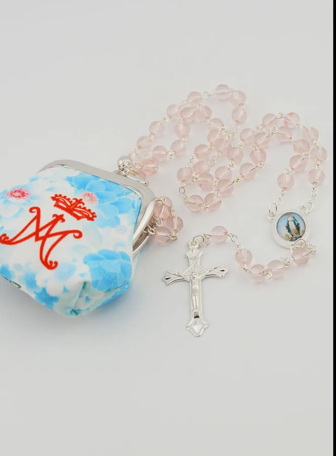 Our Lady of Miracles Pearl Rosary and its Pouch (pic 3)