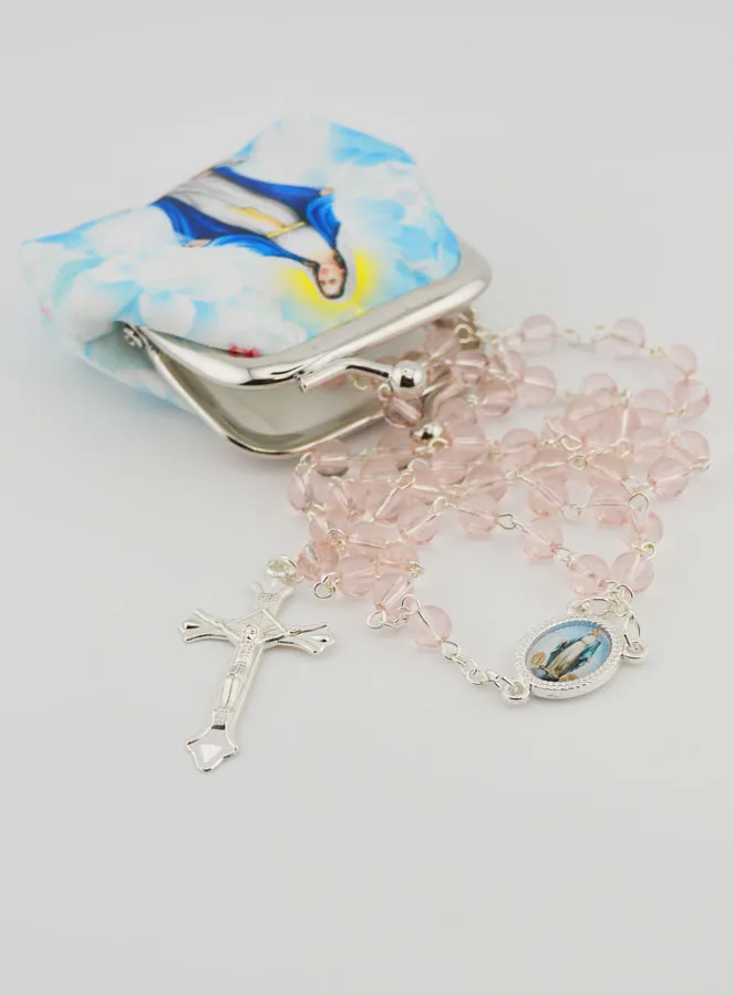Our Lady of Miracles Pearl Rosary and its Pouch (pic 4)