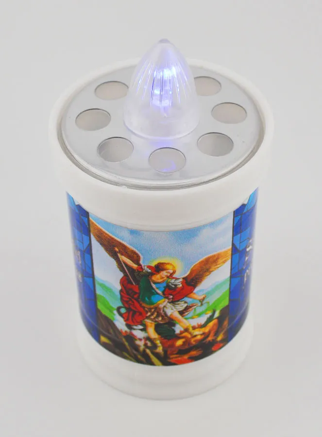 Electric Led Candle Saint Michael Archangel - 60 days (pic 4)