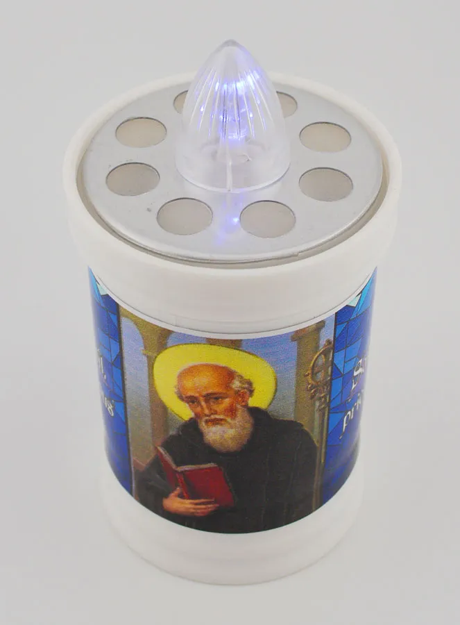 Electric Led Candle Saint Benedict - 60 days (pic 4)