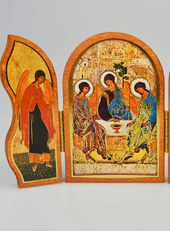 Triptych Icon Holy Trinity - 12 cm (pic 4)