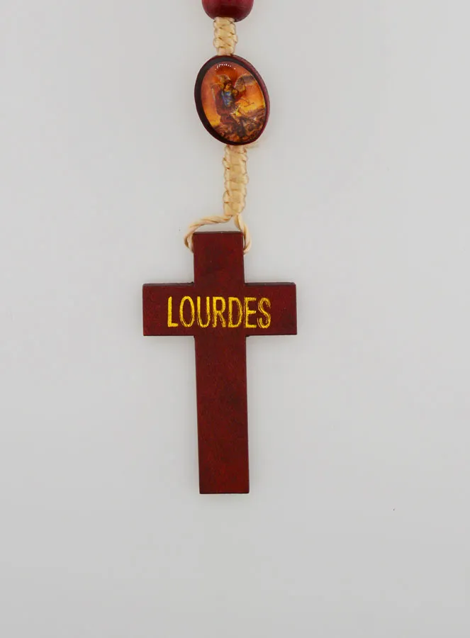 Wooden Rosary Saint Michael Archangel (pic 4)