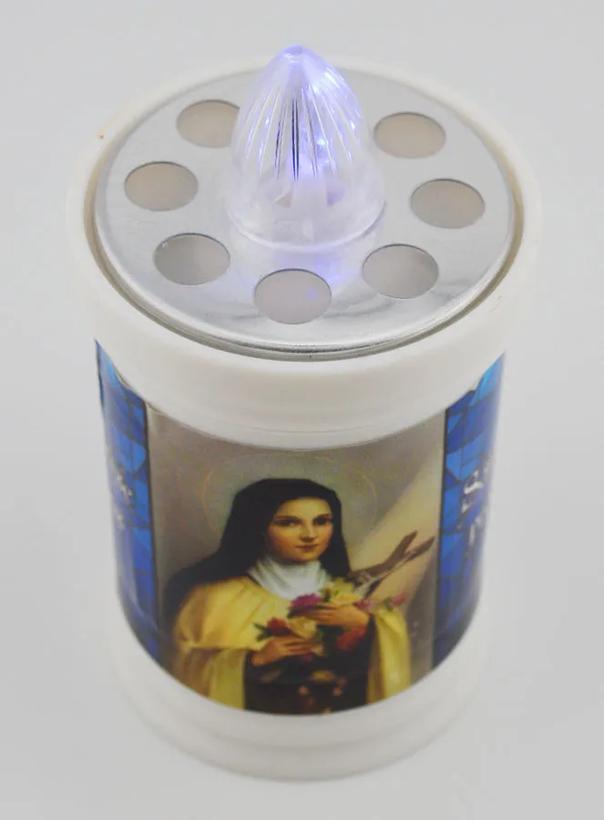 Electric Led Funeral Candle - Saint Therese of Baby Jesus - 60 days (pic 3)