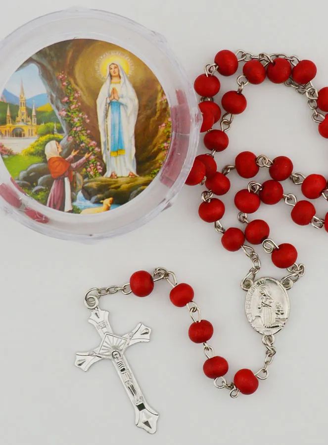 Rosewood Lourdes Rosary - 60cm (pic 4)