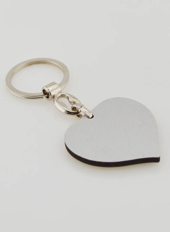 Our Lady of Lourdes Heart Key Ring - 4 cm (pic 4)