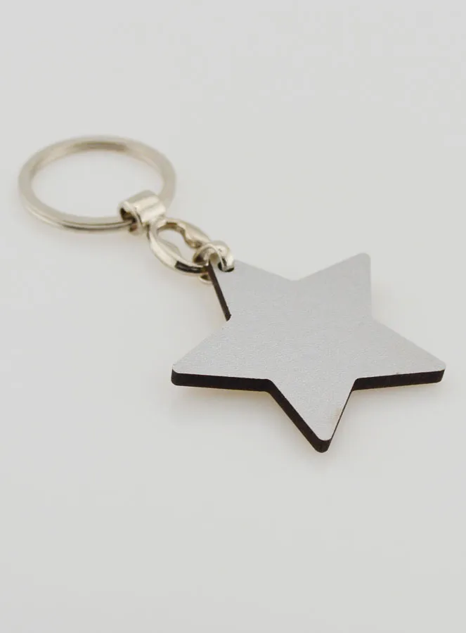 Our Lady of Lourdes Star Key Ring - 4 cm (pic 4)
