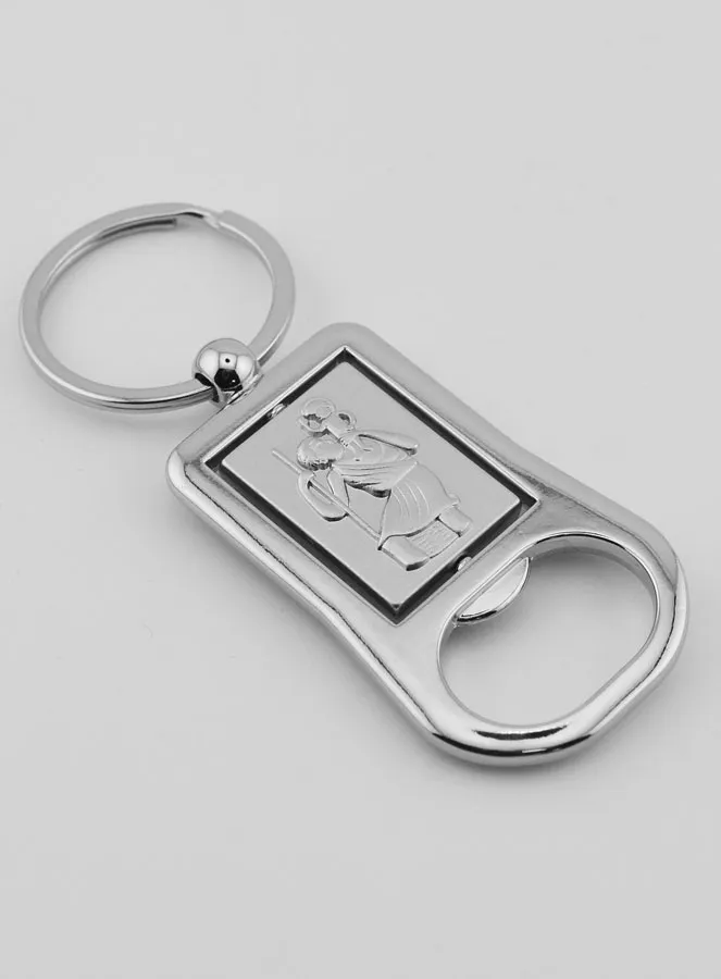 Our Lady of Lourdes Silver Bottle-Opener Key Chain (pic 4)