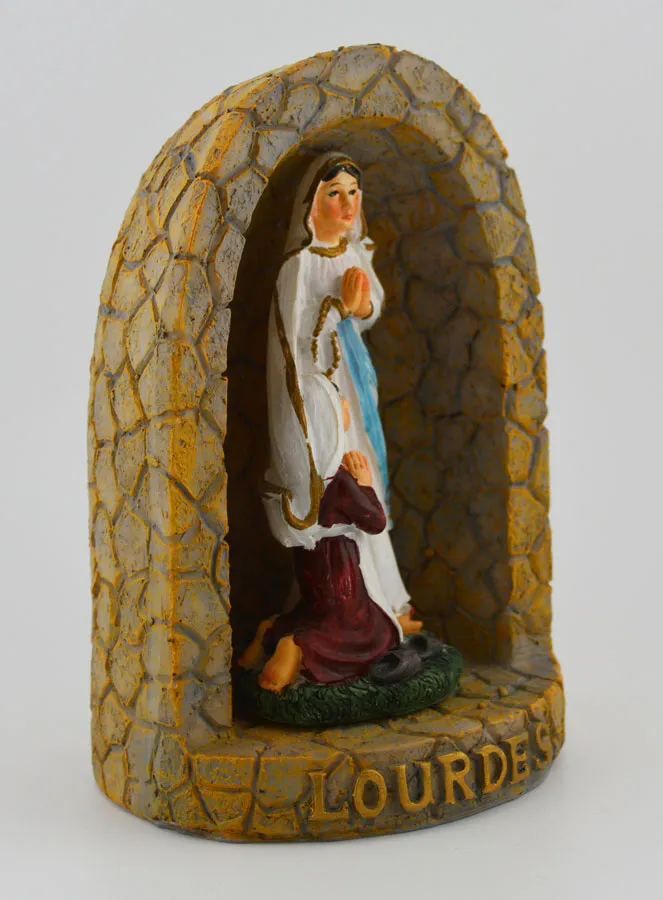 Cave of the Appearences of Our Lady of Lourdes Statue - 15 cm (pic 3)