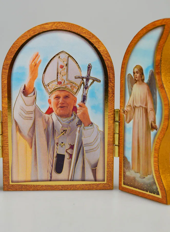Triptych Icon Saint John Paul II - 12 cm (pic 4)