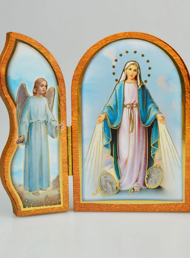 Triptych Icon Miraculous Madonna - 12 cm (pic 4)