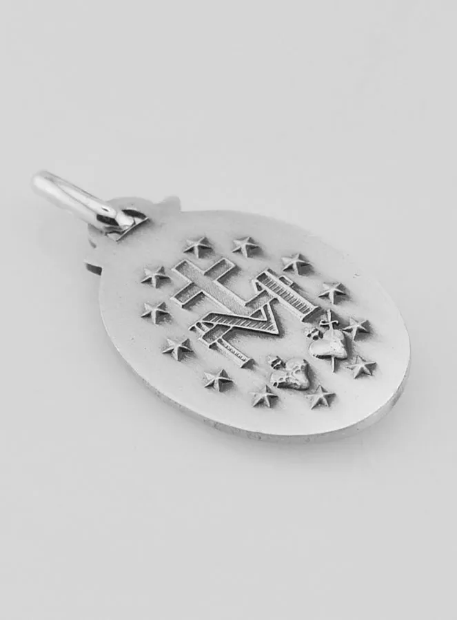 Miraculous Medal in Silver 925 - 21 mm (pic 4)