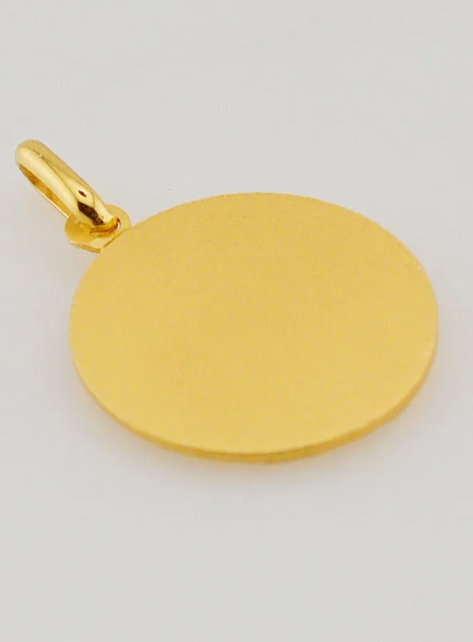 Virgin Mary in Prayer Medal - Gold Plated - 1,8 cm (pic 4)