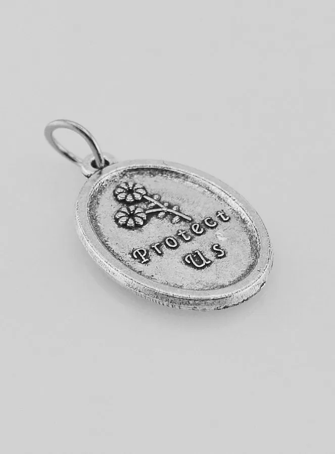 Saint Christopher Silvery Medal - 2 cm (pic 4)