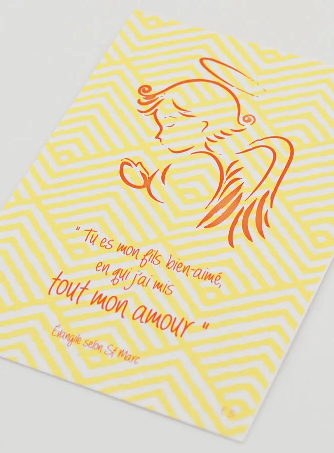 Baptism Card - You are my Beloved Son (pic 4)