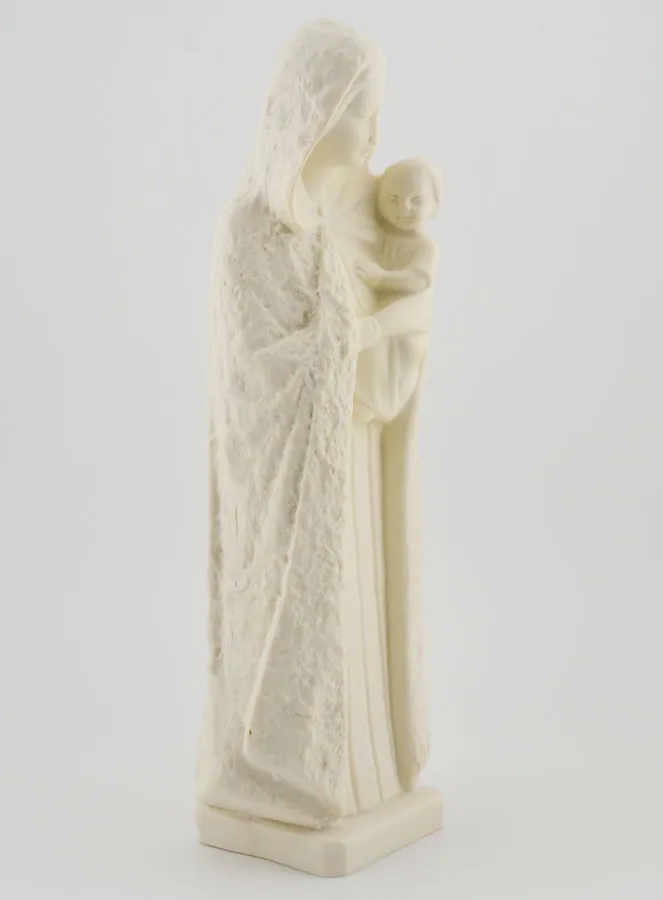 Virgin Mary with Baby Jesus Statue - Ivory Look - 25 cm (pic 3)